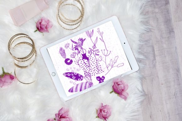 15 Modern Abstract Shapes Procreate V 18: Elevating Digital Design with Boho and Geometric Elements