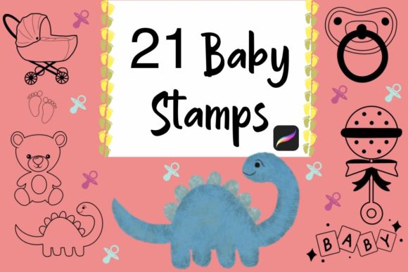 21 Baby Stamps for Procreate: Elevating Digital Nursery Art and Design