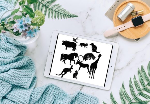 Enhance Your Digital Art with 10 Beautiful Animal Brush Stamps V 24