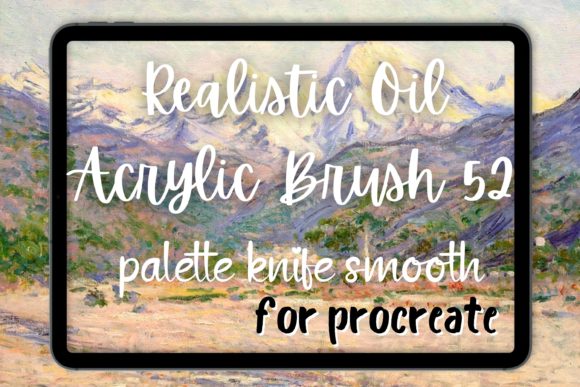 Evaluating the Procreate Oil Brush 52 Palette Knife Smo for Digital Impressionism