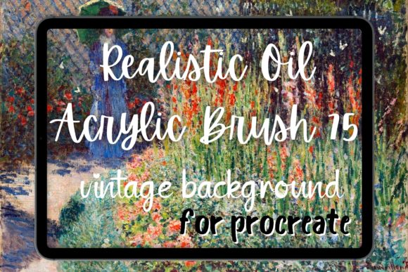 Evaluating the Procreate Oil Brush 75 Vintage Background for Digital Impressionism