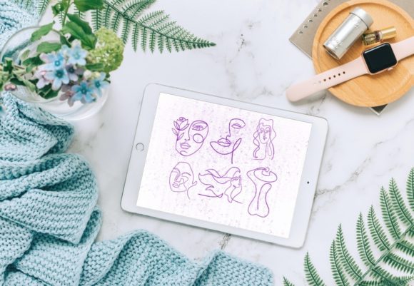 Line Art Woman Stamps Procreate V 43: A Strategic Asset for Modern Digital Design