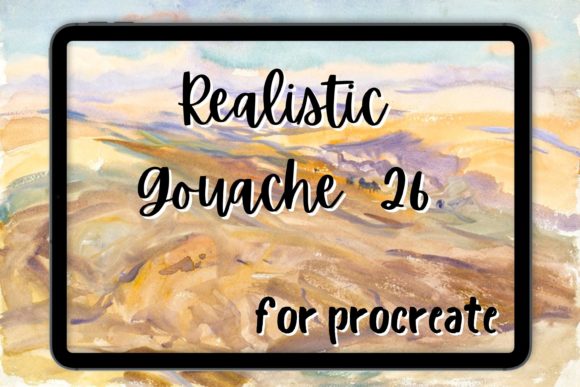 Mastering Realistic Texture with the Procreate Gouache Brush 26 Streaky Soft