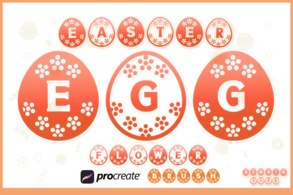 Mastering the Procreate Brush Easter Egg Flower Letter for Spring Designs