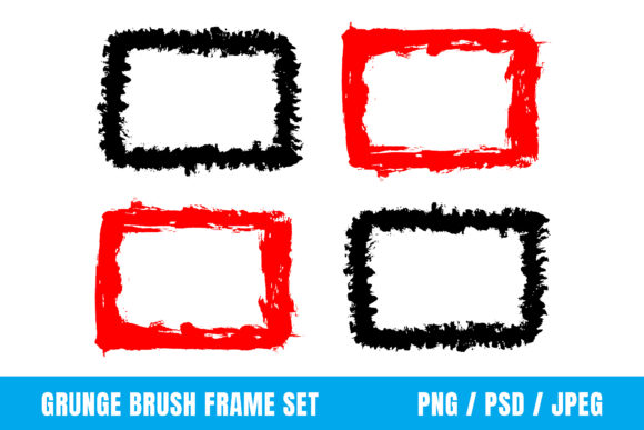 Mastering Visual Impact with Brush Stroke Frame Sets and Grunge Strokes