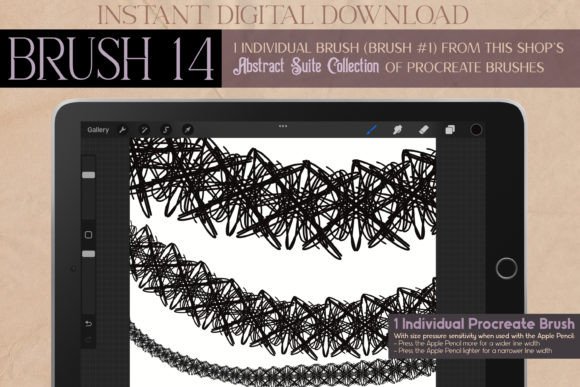 Procreate Brush 14: Abstract Suite