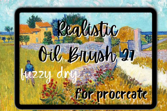 Procreate Oil Brush 27 Fuzzy Dry Review