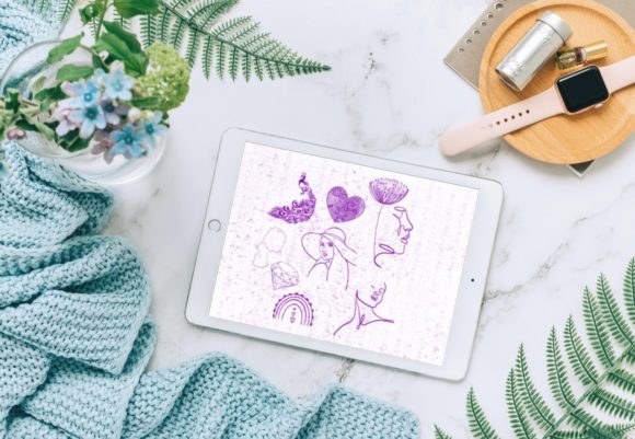 Strategic Visual Identity: Leveraging 15 Boho Line Art Stamps Procreate V 34 for Brand Consistency