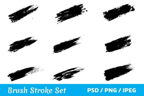 Stroke Brush Set: Grunge Brush Effect