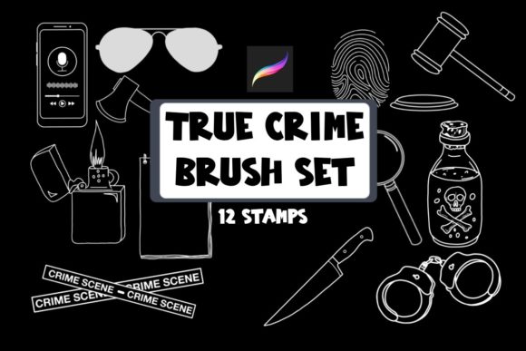 True Crime Procreate Brush Set